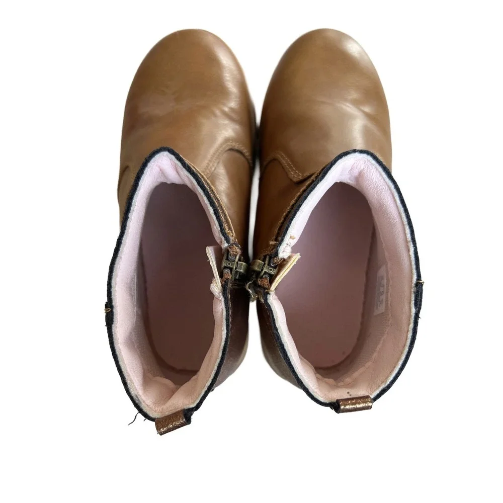Nikita‎ Toddler Tan Metallic Ankle Boots 10M